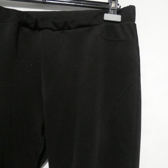 STUDIO POINT | 16.5 inch waist measured | Black Joggers | Faux Front Pockets - Picture 5 of 16